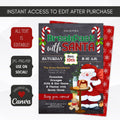 breakfast with santa party invitation